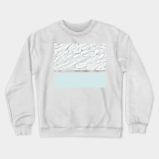 Calacatta verde - silver turquoise Crewneck Sweatshirt